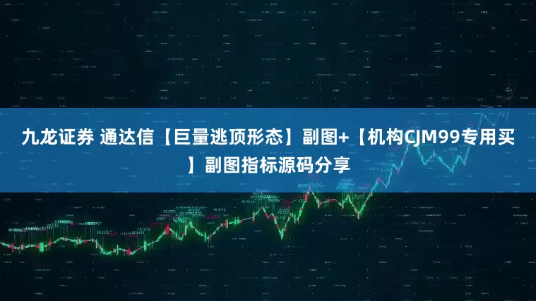 九龙证券 通达信【巨量逃顶形态】副图+【机构CJM99专用买】副图指标源码分享