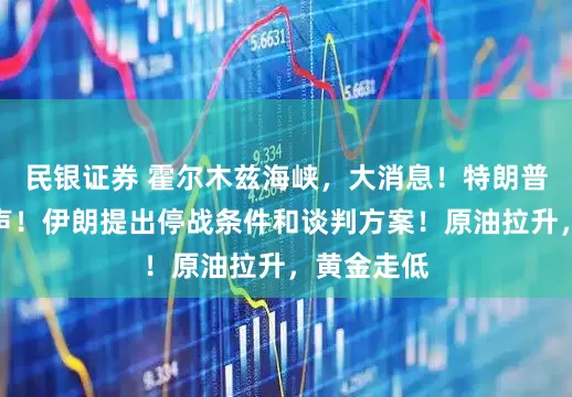 民银证券 霍尔木兹海峡，大消息！特朗普，最新发声！伊朗提出停战条件和谈判方案！原油拉升，黄金走低